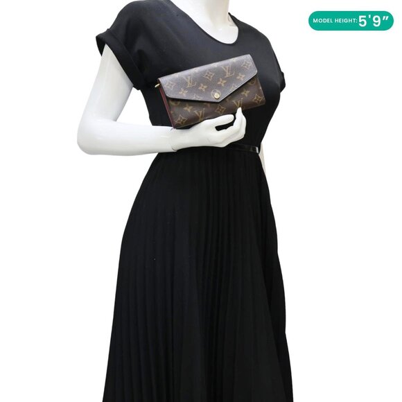 Louis Vuitton  Sarah Monogram Canvas Wallet Brown - Picture 2 of 11